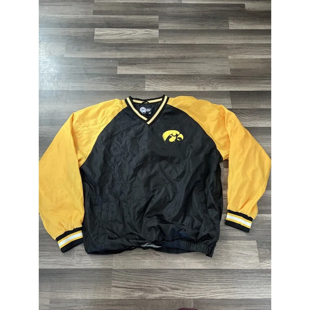 Iowa Hawkeyes Pullover Jacket‎ Windbreaker Men’s Large NCAA